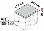 Подушка на широкую мобильную тумбу 114959 - фото 2 из 2